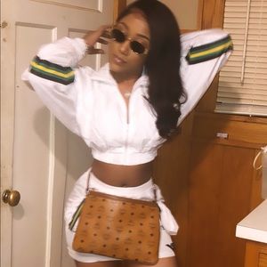 Pony (Forever 21) skirt set w/ matching bra. 🥰